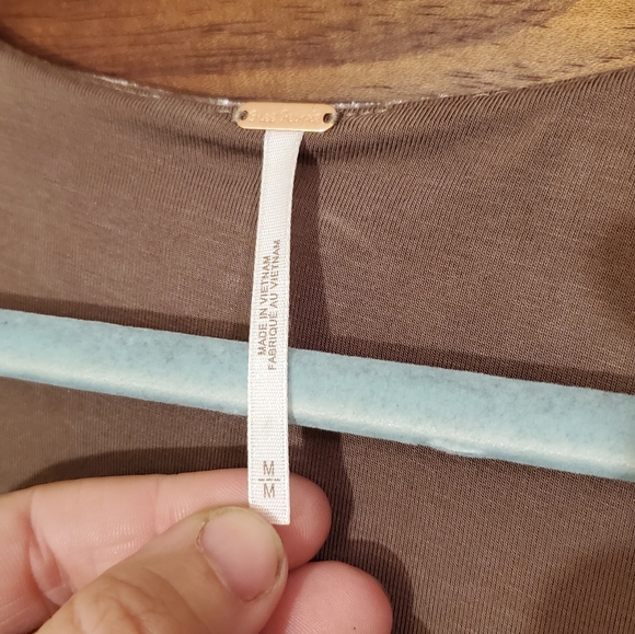 Free People Perfect Date Taupe Stone M - Picture 6 of 8